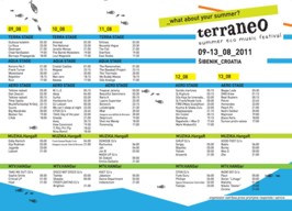 Satnica programa festivala Terraneo 2011