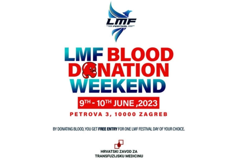 Učini dobro djelo-daruj krv i (zasluženo) zabavi se na LMF festivalu