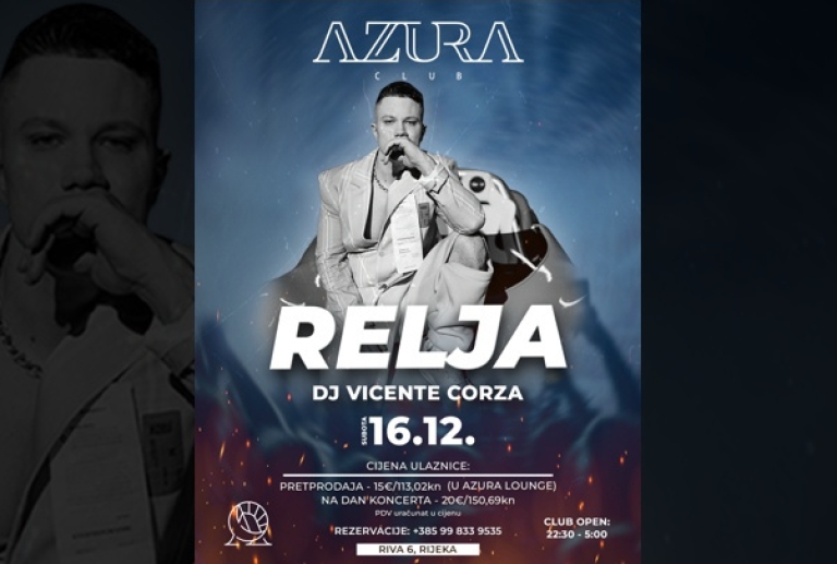 Azura Club Rijeka - Relja Live - 16.12.