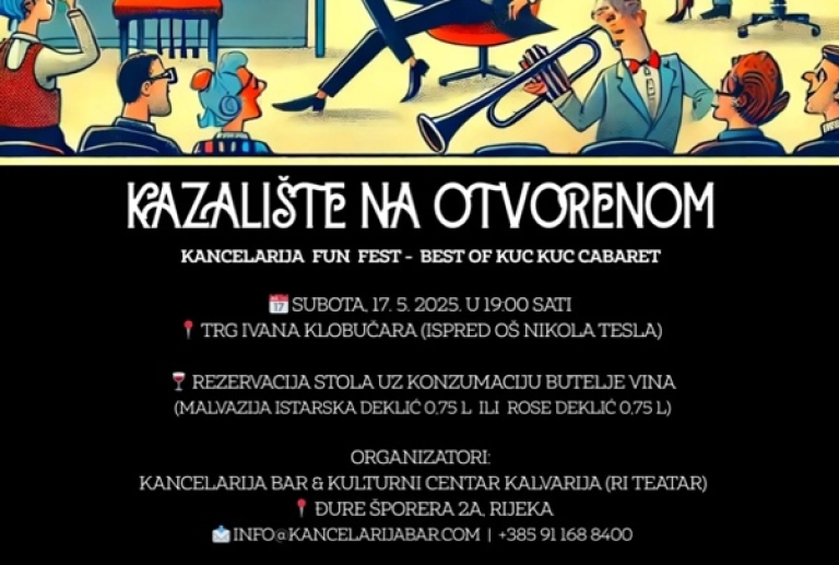 Kazalište dolazi u kvart: KANCELARIJA FUN FEST - večer pod zvijezdama koja se ne propušta