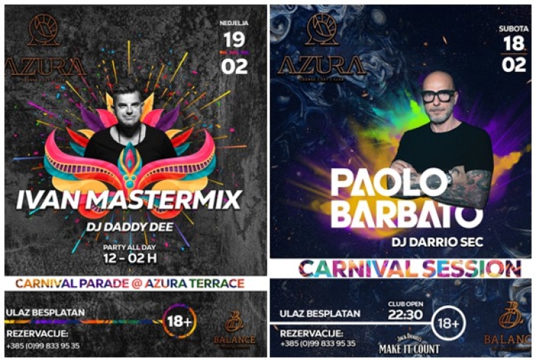 Azura Lounge | Eat | Club - Carnival DJ Session - 18./19.02.